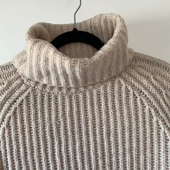 Madewell Ribbed Knit Wool Alpaca Turtleneck Sweater S - Picture 2 of 7